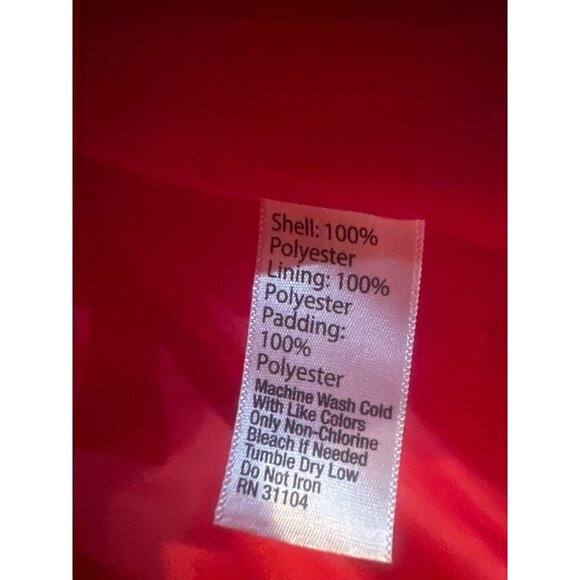 Red Christmas Plaid Quilted Kids Vest Ruffle Neckline & Gold Buttons Crown & Ivy - Picture 3 of 5